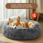 JOLLYVOGUE Calming Dog Bed Large Size Dog, Anti-Anxiety Donut Large Pet Bed - Image 4