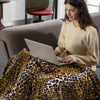 Bnuitland Leopard Print Fleece Flannel Throw Blanket, 300 GSM Double Sided - Image 3
