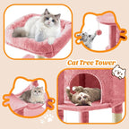 Sweetcrispy 44 Inch Cat Tree Tower, Cat Climbing Tower - Image 4