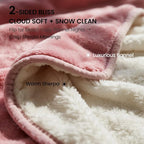 gogobunny Waterproof Bed Blanket, Reversible Sherpa Fleece Throw Blanket - Image 3