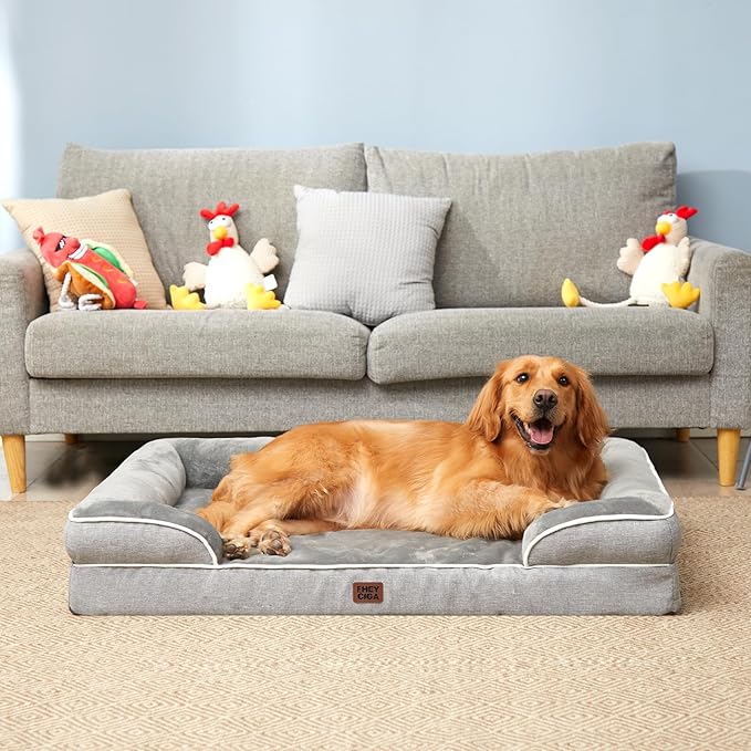 EHEYCIGA Orthopedic Dog Beds for Large Dogs, Waterproof Memory Foam Large Dog - Image 8