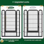 Yaheetech Dog Playpen Outdoor, 40 inch 16 Panels Dog Pen Indoor Heavy Duty - Image 7