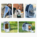 Lollimeow Cat Carrier Backpack, Expandable Bubble Pet Carrier - Image 7