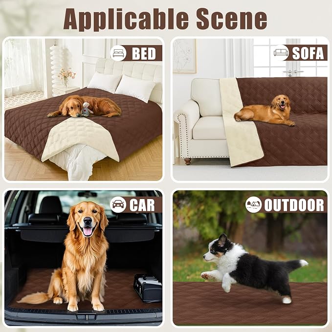 Smiry Waterproof Dog Bed Cover Blanket 40x70, Soft Reversible Pet Blanket - Image 5