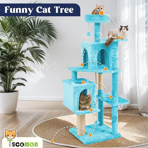 58.5inch Large Cat Tree Tower Condo - Image 2