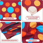 30 Pack Large Polka Dot Dog Bandanas Stitch Dog Bandana Bulk Reversible Print - Image 3