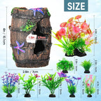 CousDUoBe Fish Broken Barrel Decor Fish Tank Decorations Betta Fish Tank - Image 2