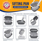 Arm & Hammer Large Sifting Litter Box Scoop Free Cat Litter Tray - Image 4