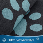 Buganda Dog Door Mat for Muddy Paws, Absorbent Dirt Trapper Washable Indoor - Image 4