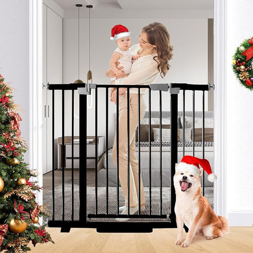 41" Tall Safety Pet Gate, Adjustable 29.92"-49.21" Wide, No Drilling Pressure by RGQPHANTOM