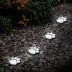 Animal Paw Print Solar Lights Outdoor Garden Decor, 8 Pack Paw Print Lights - Image 7