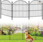 Decorative Garden Fence 24in x20ft, 10 Pack No Dig Fence Animal Barrier by Thrivinest