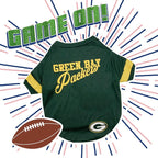 Green Bay Packers Dog & Cat T-Shirt, Large. NFL Team Football Shirt. New Stripe - Image 4