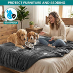 PetAmi Waterproof Dog Blanket for Queen Bed Large XL Dog Throw for Couch Cover - Image 2