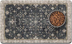 Pet Food Mats for Floor, Absorbent Dog Mat for Food and Water Dispenser Mat by Unknown