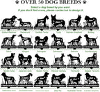 Custom Metal Dog Breed Memorial Stake – Personalized Pet Grave Marker Tombstone - Image 2