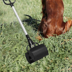Kisangel Long Handle Pet Waste Scooper Black Dog Waste Picker Outdoor Poop - Image 7