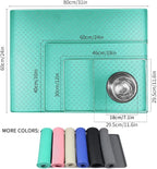 Ptlom Pet Placemat for Dog and Cat, Mat for Prevent Food and Water Overflow - Image 2