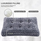 KSIIA Washable Dog Bed Deluxe Plush Dog Crate Beds Comfy Kennel Pad Anti-Slip - Image 2