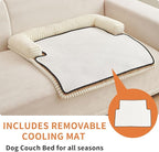HAOMAIJIA Dog Couch Bed for Medium Dogs, Non Slip Pet Couch Covers for Sofa - Image 2