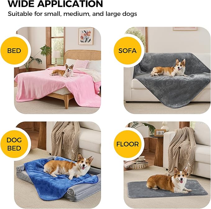 Sunheir Waterproof Blanket for Bed & Couch, Reversible Soft Sherpa Fleece - Image 6