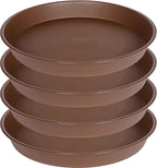 4 Pack of 14 inch Plant Saucer, Heavy Duty Round Plant Trays by Bleuhome
