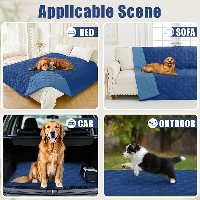 Smiry Waterproof Dog Bed Cover Blanket 40x70, Soft Reversible Pet Blanket - Image 5