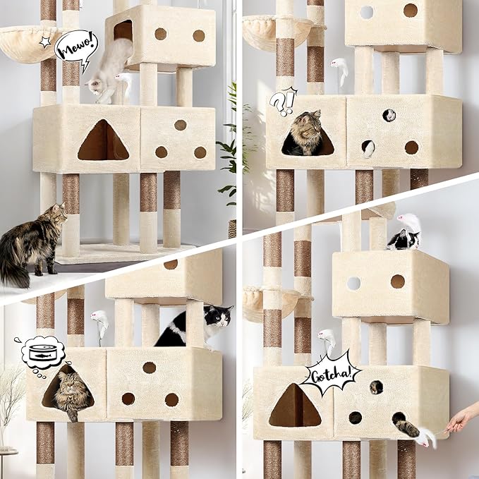 Globlazer Extra Large Cat Tower, 81-inch Tall Cat Tree - Image 2