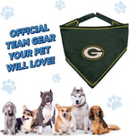 Pets First NFL Green Bay Packers TIE Bandana, Large/X-Large. Dog Bandana Scarf - Image 4