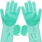 6PCS Pet Grooming Kit for Dogs, Cats and Horses | Dog Washing Gloves | Dog Bath by Augwind