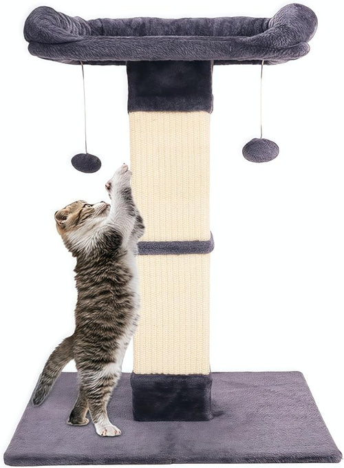 34" Cat Scratching Post for Indoor Cats, Sisal Cat Scratcher by Runske