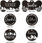 Ultra Joys Stainless Steel Pet ID Tag Dog Name Tags Personalized Front & Back - Image 4