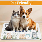Cats Dog Food Mat, Cute Fun Absorbent Pet Feeding Mat - Image 2