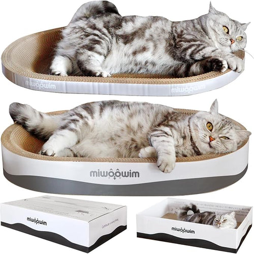 3PCS 23.6 Inch Extra Large Cat Scratcher Bed, Big Cats Box by miwooim