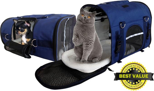 6 in 1 Sturdy pet Carrier Backpack & Front/Chest pet Carrier & Shoulder & pet - Image 2