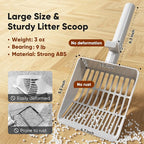 Large Cat Litter Scoop, Heavy-Duty Litter Scoop - Image 2