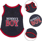 4 Pack Dog Shirts Summer Printed Puppy Clothes Novel Sleeveless Pet T Shirts - Image 6