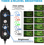 SEAOURA 24/7 Cycle LED Aquarium Plant Light-Full Spectrum Fish Tank Light - Image 4