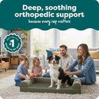 Furhaven Orthopedic Dog Bed for Large/Medium Dogs w/ Removable Bolsters & - Image 2
