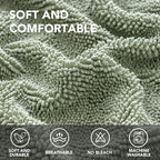 H.VERSAILTEX Non Slip Pet Couch Cover Chenille Dog Bed Protector Thick Soft - Image 2