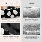 JOEJOY Donut Dog Bed Medium Size Dog, Cute Round Calming Pet Bed - Image 3
