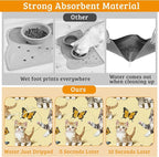 Dog Bowl Mat, Cute Cats Pet Feeding Mat - Image 3