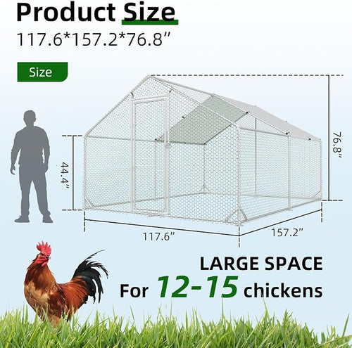 4ever2buy Large Metal Chicken Coop - Image 2