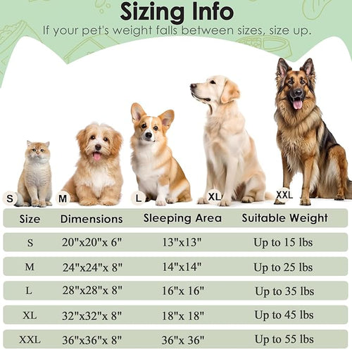 28in Large Dog Bed, Medium Size Dog and Cats, Calming Donut Bed - Image 2
