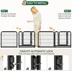 Yaheetech Dog Playpen Outdoor, 24 inch 8 Panels Dog Pen Indoor Heavy Duty Puppy - Image 8