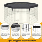 Dog Pen Pet Playpen Dog Fence Pad Indoor Foldable Metal Wire Exercise Puppy - Image 4