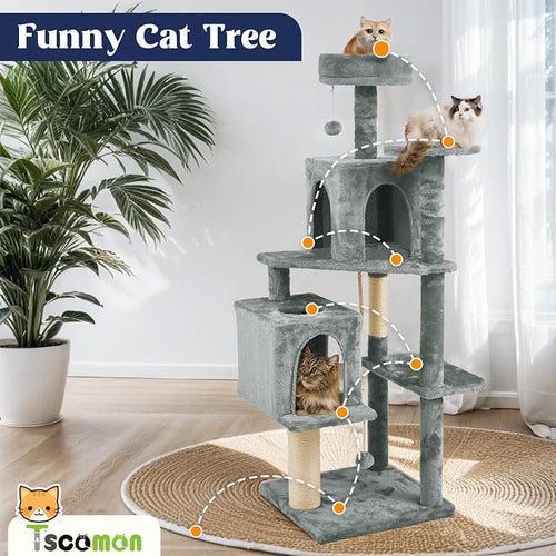 58.5inch Large Cat Tree Tower Condo - Image 2