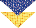 Realeaf Easter Dog Bandanas 2 Pack, Triangle Reversible Pet Scarf - Image 3
