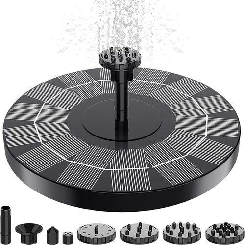 2.5W Solar Bird Bath Fountain Pump, Solar Fountains, Solar Powered Water by Unknown