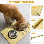 Hubulk Dog Feeding Mat, 100% Waterproof Food Grade Silicone Pet Food and Water - Image 5